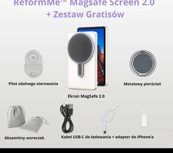 ReformMe™ Magnetyczny Ekran Magsafe 2.0 + Zestaw Gratisów